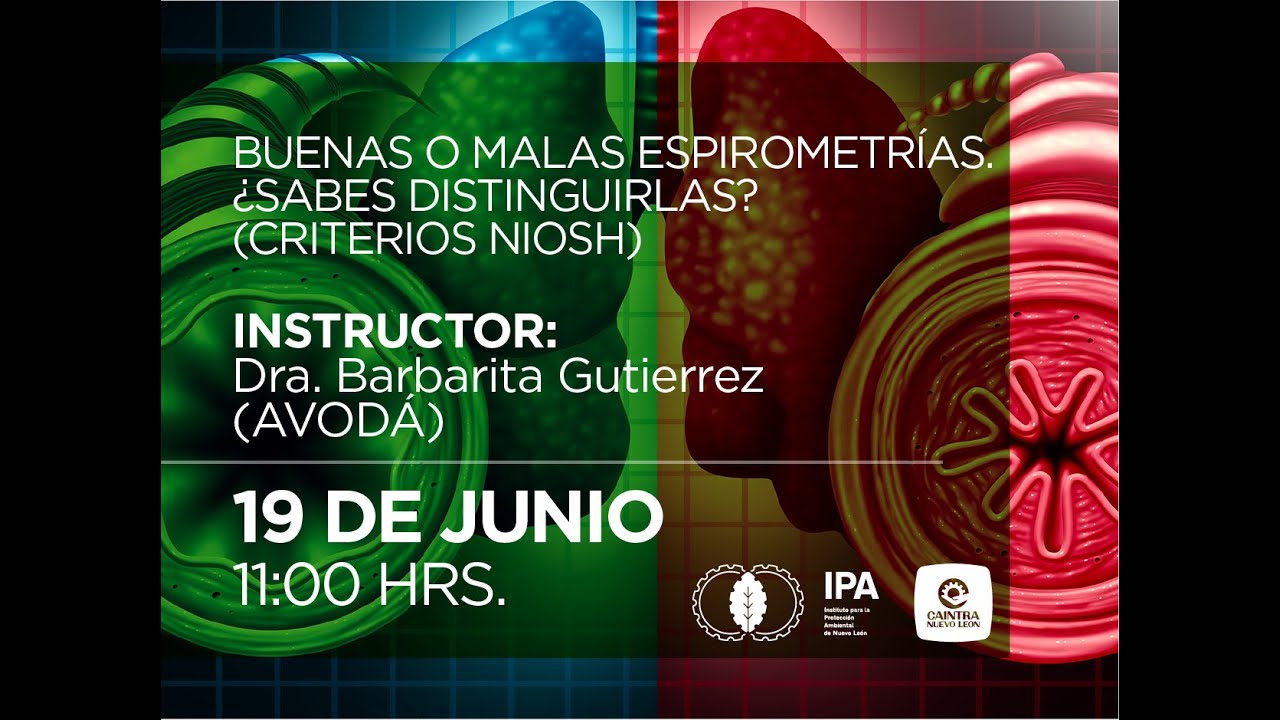 Buenas o malas espirometrías. Sabes distinguirlas? (Criterios NIOSH)