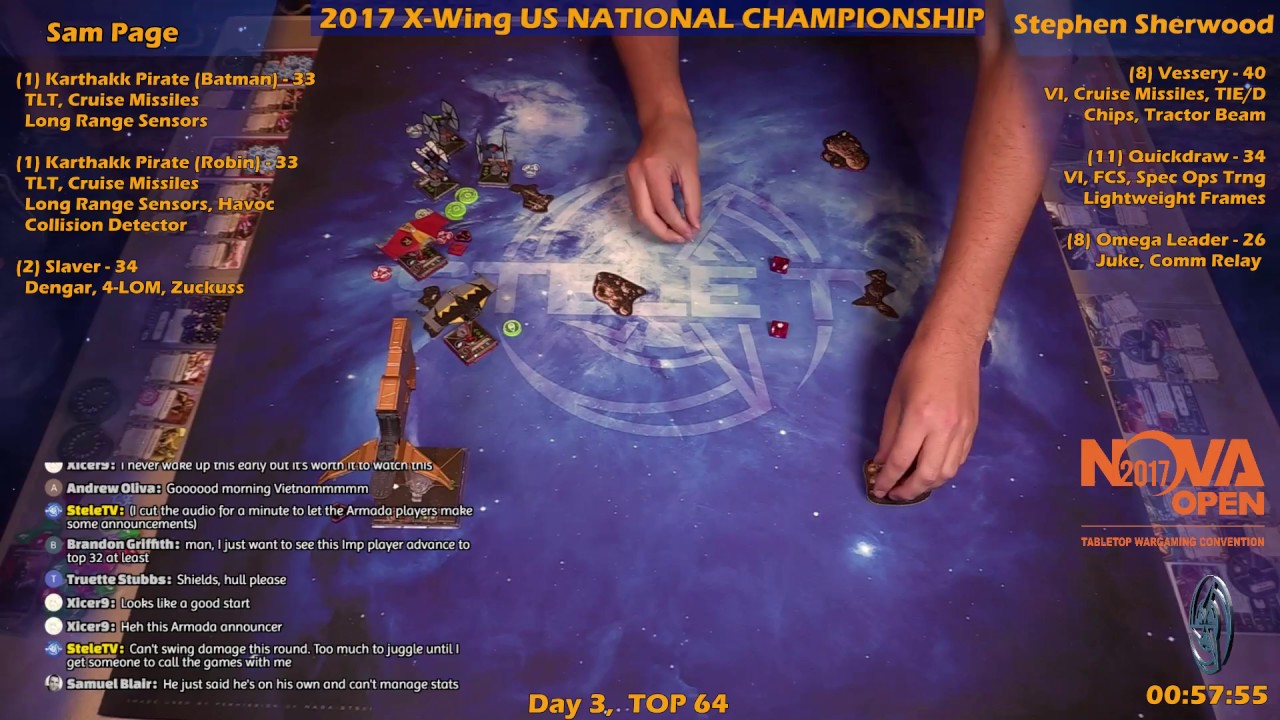 2017 X-Wing US Nationals TOP 64