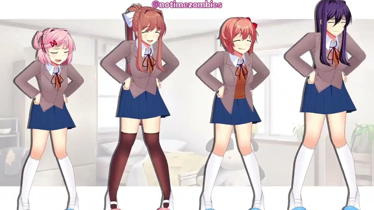 (Extended) funny onion song but it's Doki Doki Literature Club! (DDLC animation) @notimezombies