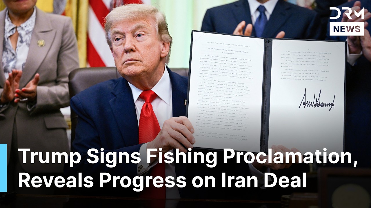 FULL: Trump Announces Proclamation on American Commercial Fishing, Claims Iran Deal Nears End | AC1N