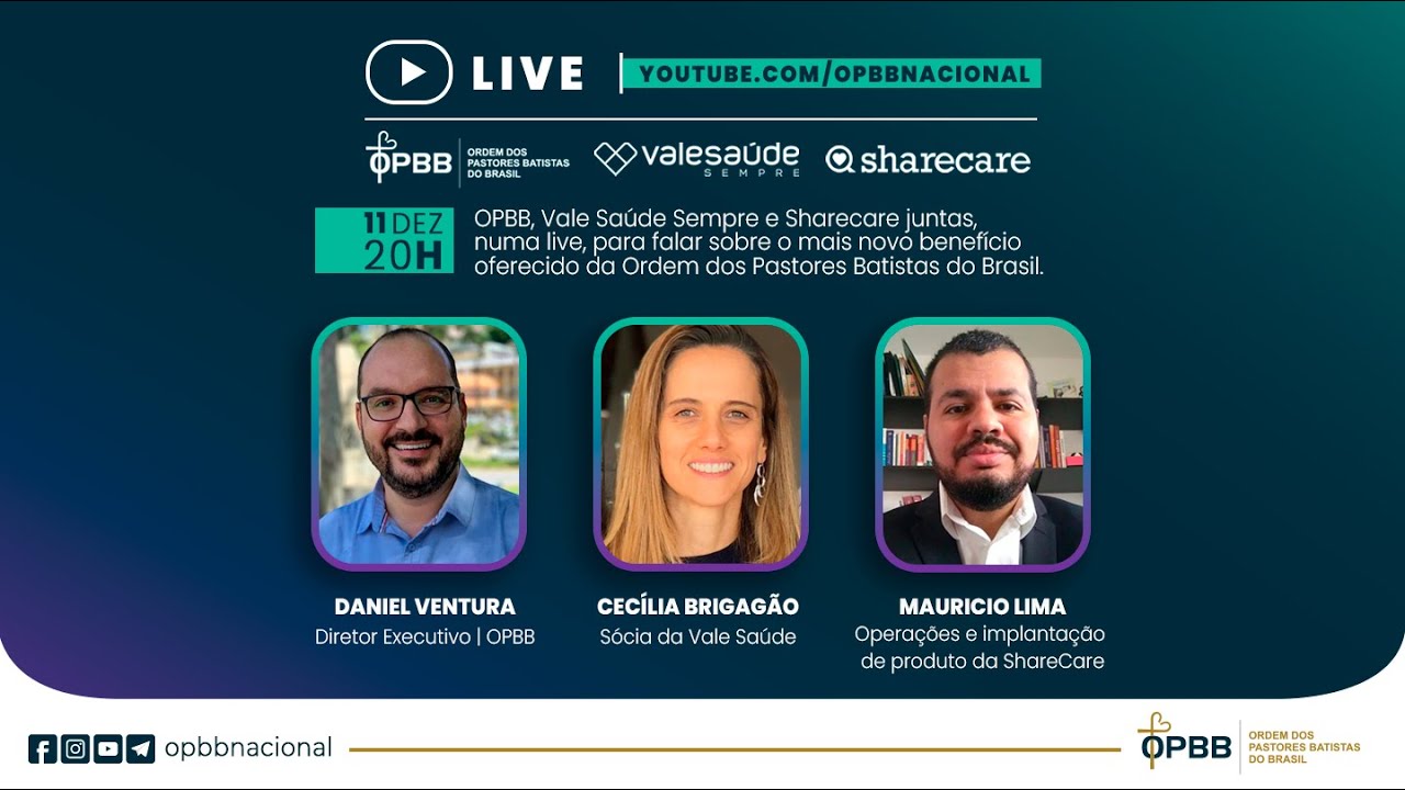 LIVE | OPBB, Vale Saúde Sempre e ShareCare
