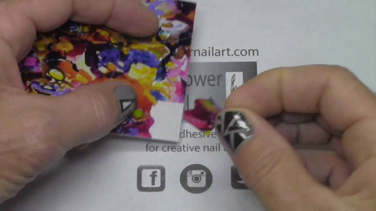 4 nails Garden on pink gel 2m44s