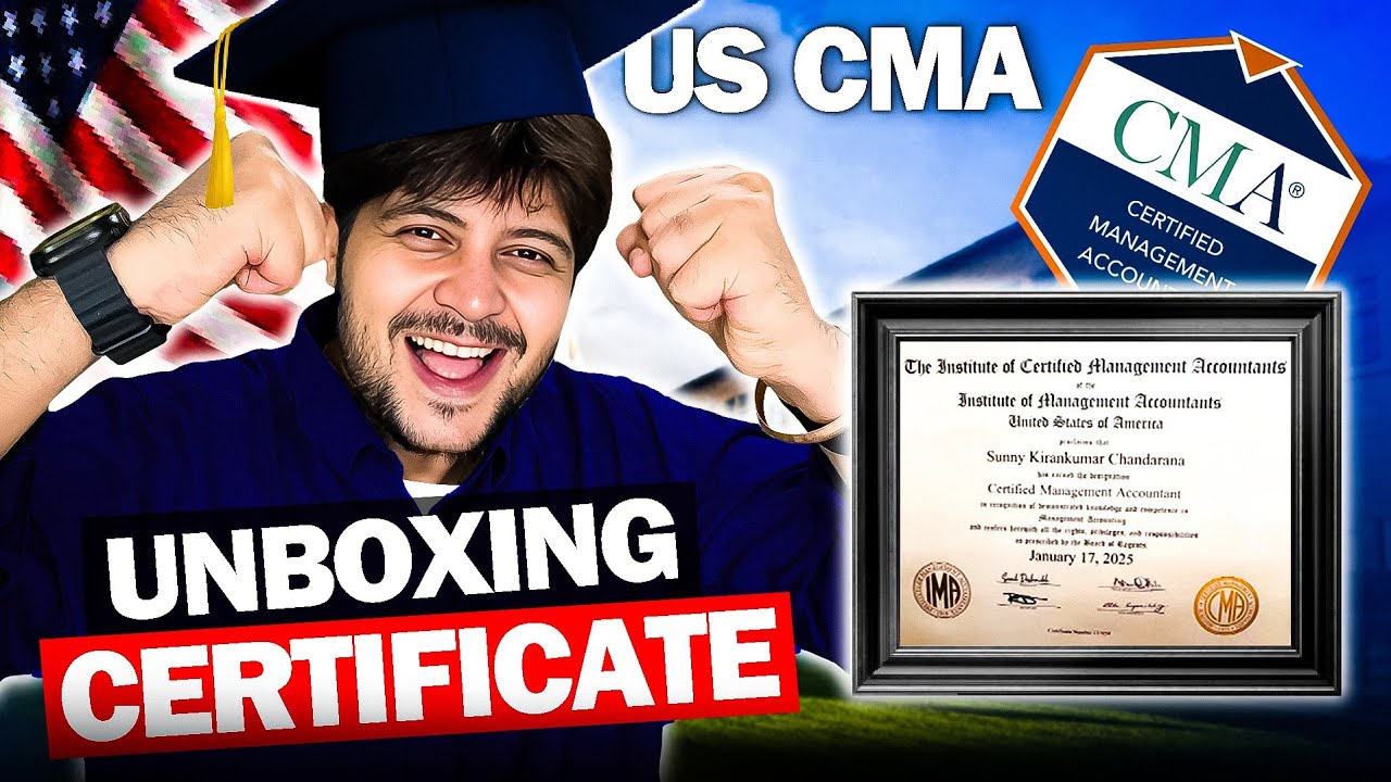 Unboxing my US CMA Certificate | How to get CMA Certificate?