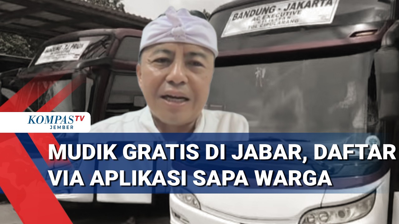 Mudik Gratis Jabar 2026 Dibuka! 3.040 Tiket Daftar Lewat Sapa Warga