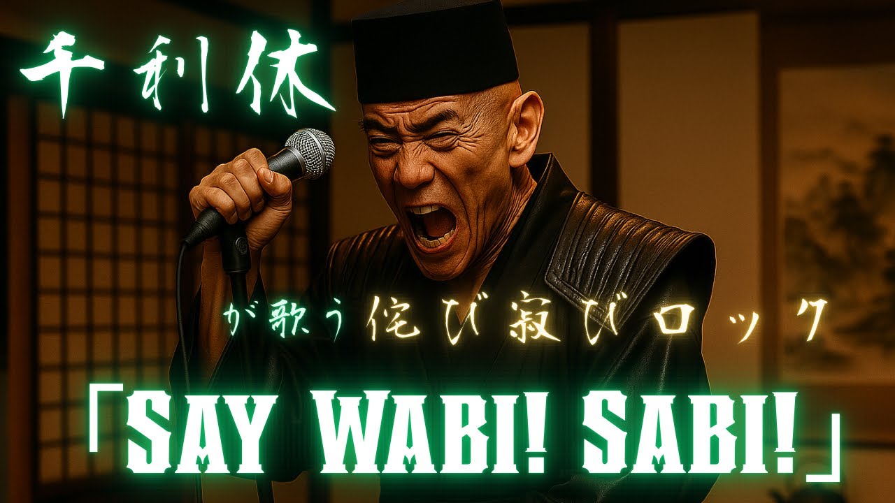 【AI】千利休が歌う、反骨の侘び寂びロック「SAY WABI！SABI！」