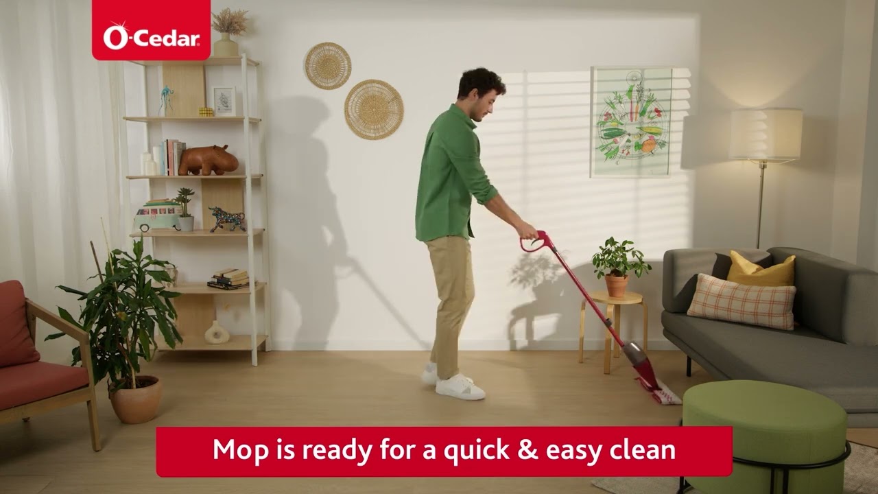 How to assemble the O-Cedar ProMist MAX Microfiber Spray Mop