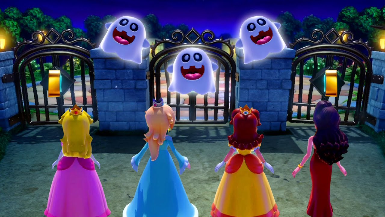 【マリオパーティ ジャンボリー】4人プレイのプリンセスのミニゲーム対決