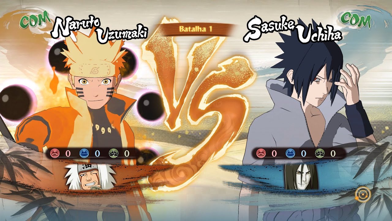 Naruto e Jiraiya Vs Sasuke e Orochimaru - NARUTO STORM 4 NEXT GENERATIONS (COM VS COM) | Full HD