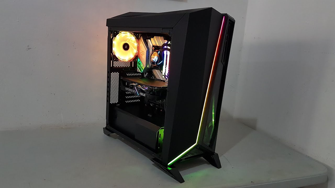 Corsair Spec Omega Black RGB con i5 10600k, MB ASUS Rog Z490-A y ROG STRIX LC 240