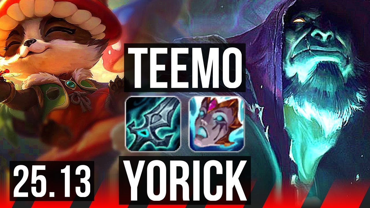 TEEMO vs YORICK (TOP) | EUW Challenger | 25.13