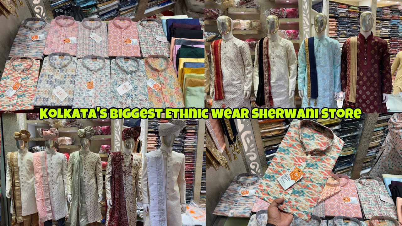Kolkata Biggest Ethnic Wear Store | Kolkata Sherwani Market | Premium Kurta Store In Kolkata