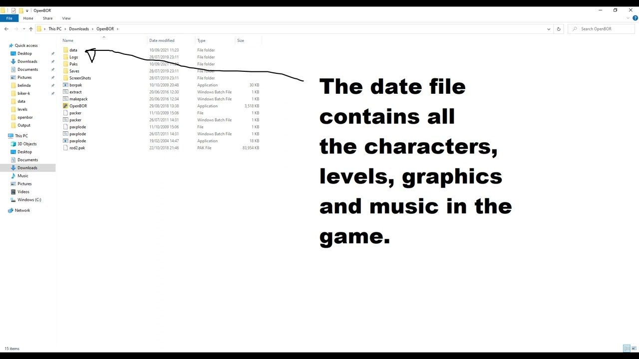 How to load Openbor characters