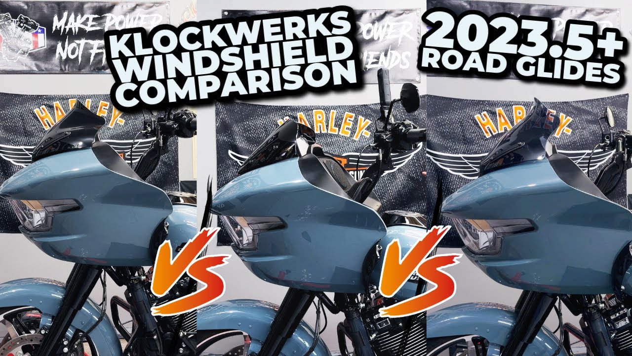 Klock Werks Sport Flare 10" vs 11" vs Stock In-Depth | 2024 Road Glide Windshield Comparison