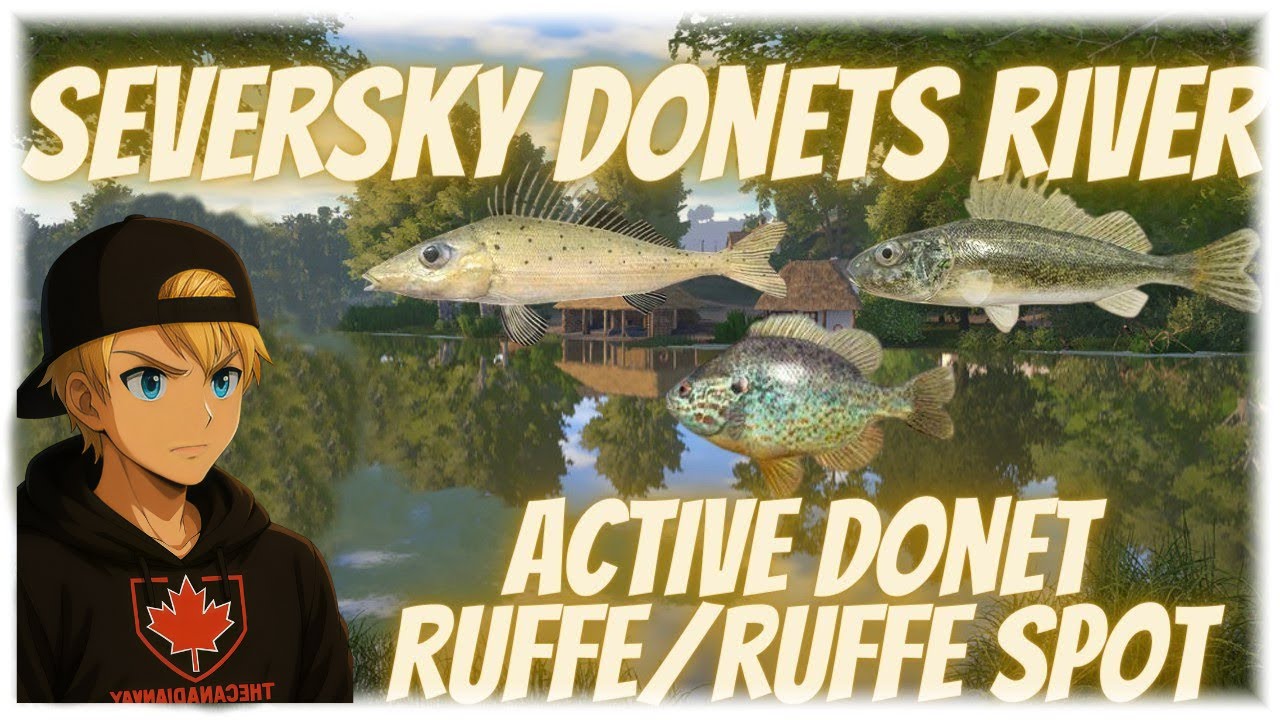 Russian Fishing 4 Seversky Donets River Donet Ruffe/Ruffe Active Spot