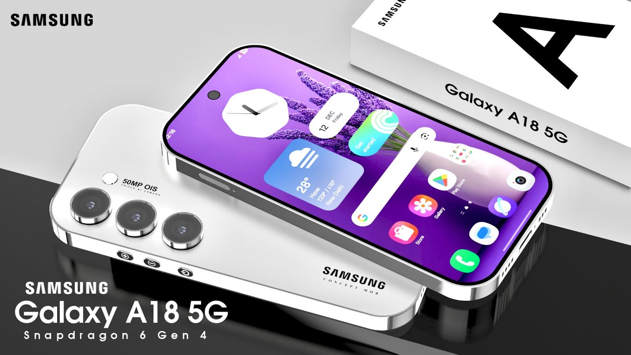 Samsung Galaxy A18 5G 🔥 Snapdragon 6 Gen 4, 6000mAh Battery, 5G Speed, 50MP Camera/Samsung A18