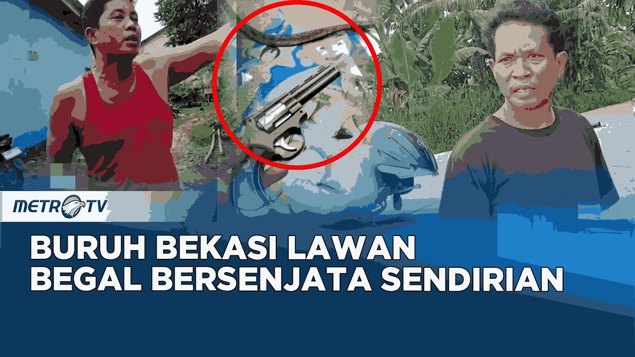 Lawan Begal Bersenjata, Buruh di Bekasi Luka B4c0K