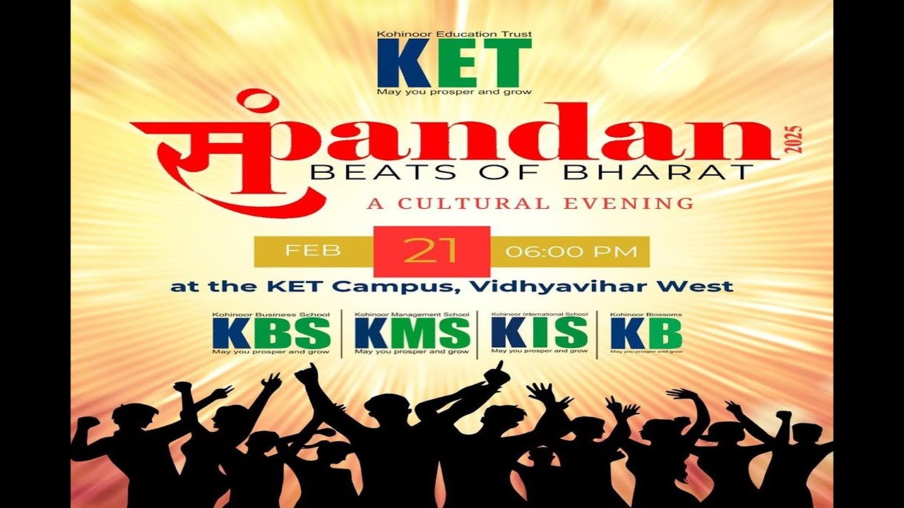 Spandan 2025 | Kohinoor Education Trust | 21st February 2025 | 6:00 PM Onwards