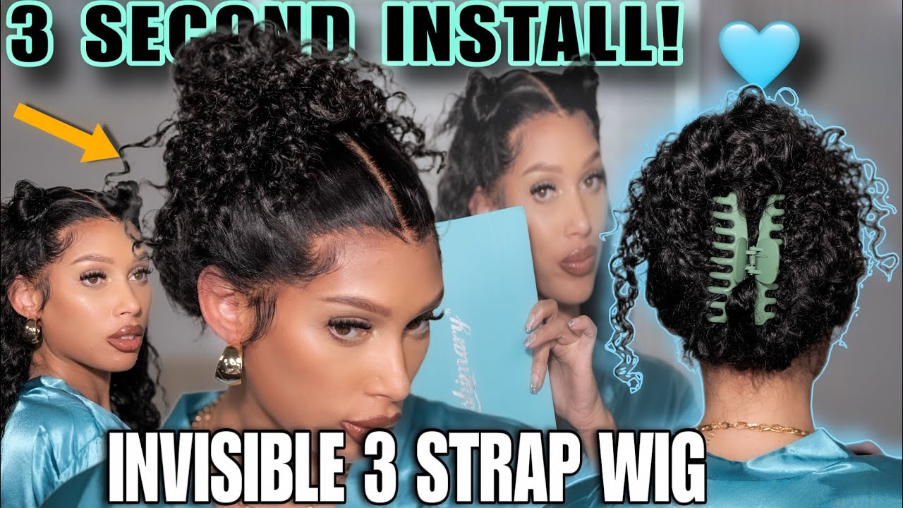 NEW IVISI STRAP X3!! 🩵Glue-Less Back!!🩵 Snug Fit! Water Wave 360 -Ashimary Hair