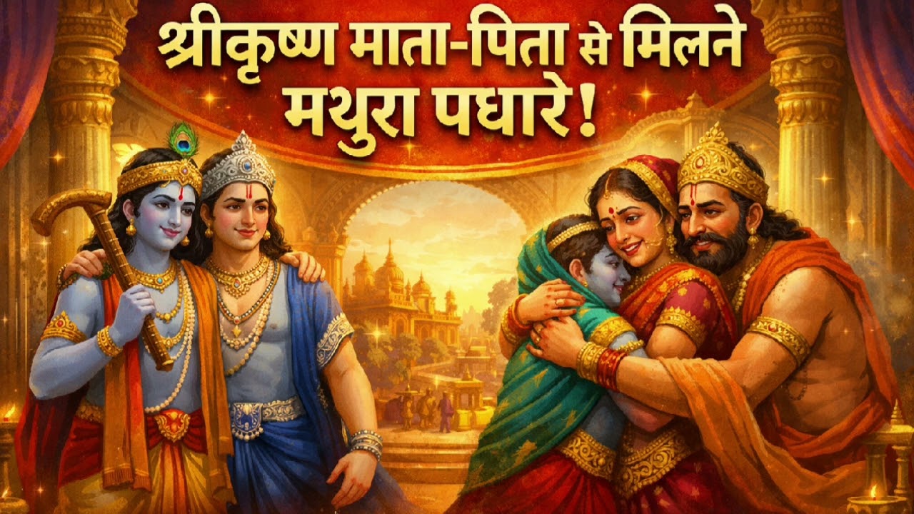 उद्धव जी कहते हैं इसके बाद श्री कृष्ण अपने माता-पिता देवकी वासुदेव को सुख पहुँचाने के लिए 