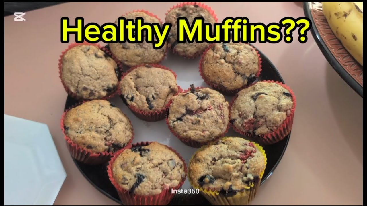 Healthy Low Sugar Banana & Fruit Muffins