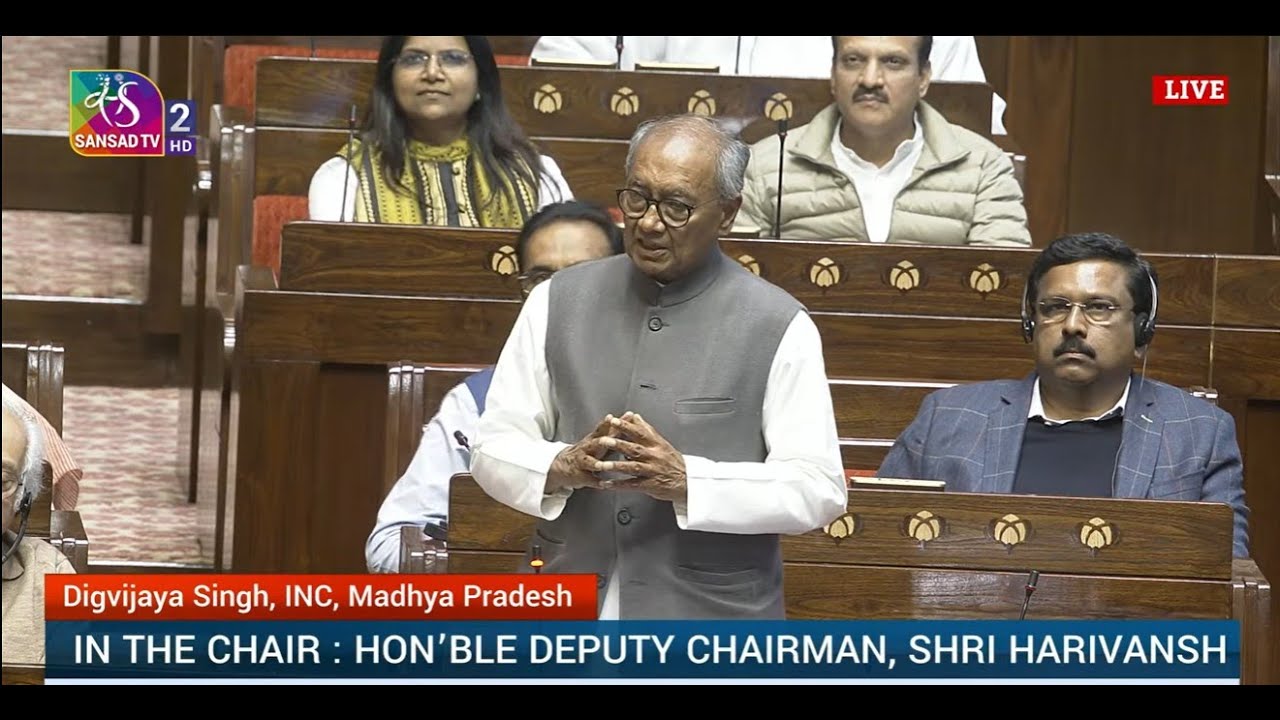 RS | Digvijaya Singh's Remarks | Motion of Thanks on the President's Address | 02 February, 2026