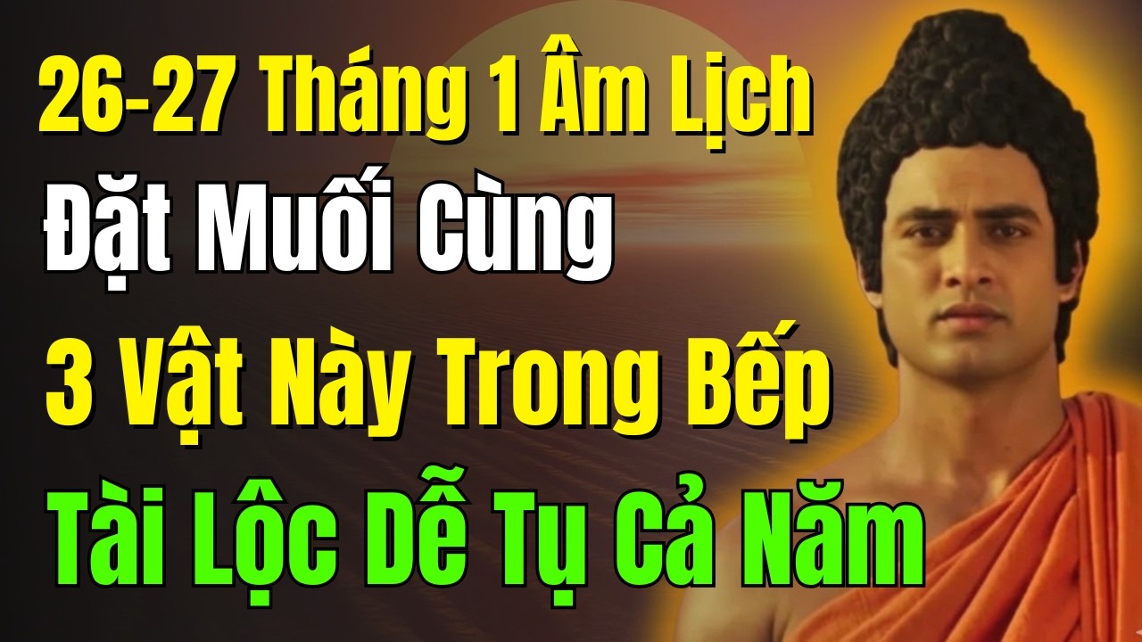 26–27 Tháng 1 Âm Lịch: Đặt Muối Cùng 3 Vật Này Trong Bếp, Tài Lộc Dễ Tụ Cả Năm