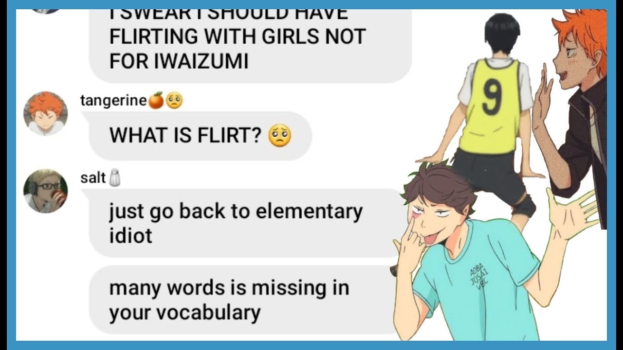 when canon meets fanon...-haikyuu texts!