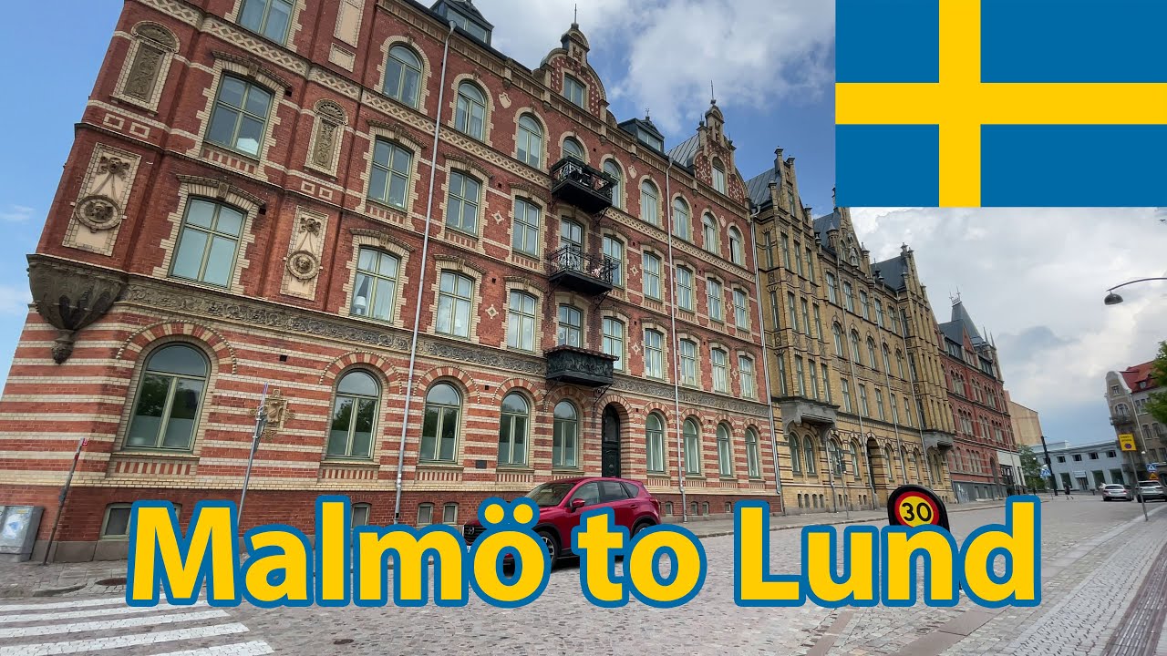 Malmo to Lund - Train from Malmö C to Lund C [4K 60]