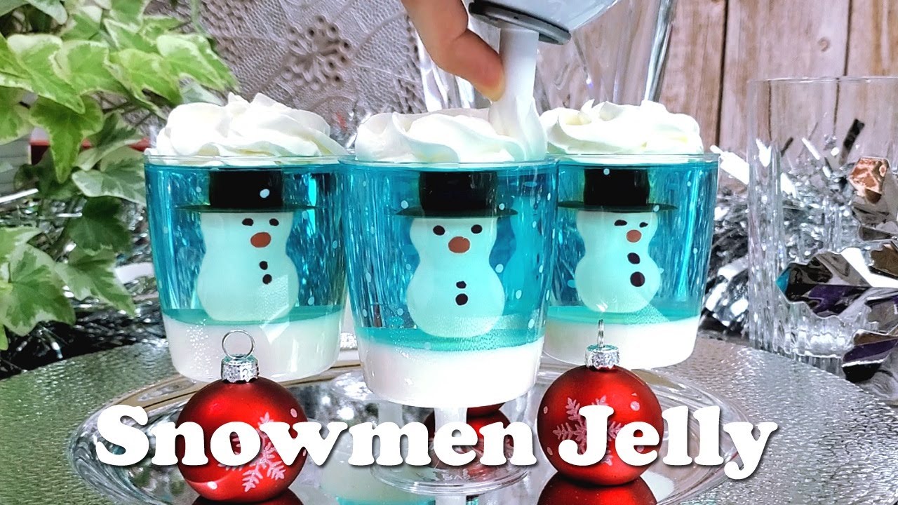 Snowmen in Jelly - Jelly Art Desserts