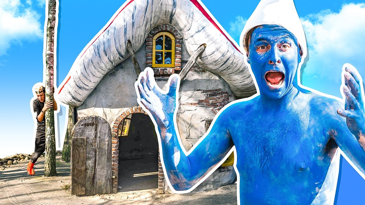 BANKZITTERS MAKEN VAN ROBBIE EEN SMURF