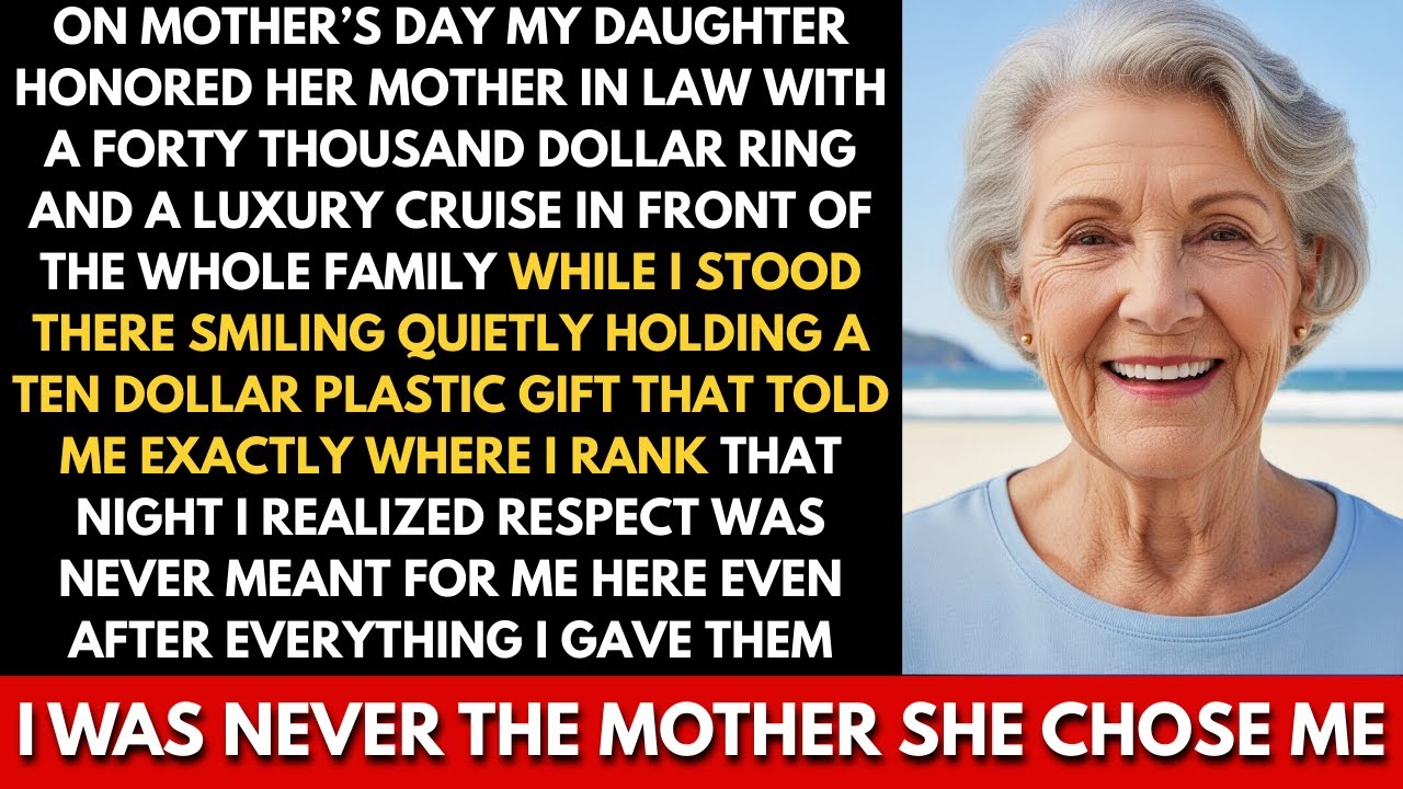 On Mother’s Day, my daughter honored her mother-in-law with a $40,000 ring, I got a $10 plastic gift