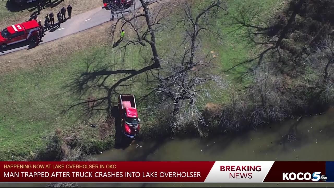 Rescue underway after truck crashes into Oklahoma City lake