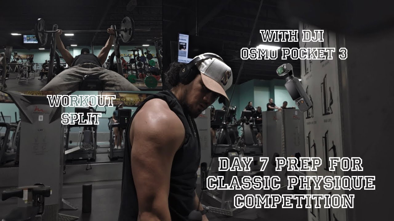 Day 7 of Prep. & here’s our Workout Split (w/ DJI Osmo Pocket 3 in Gold's Gym)