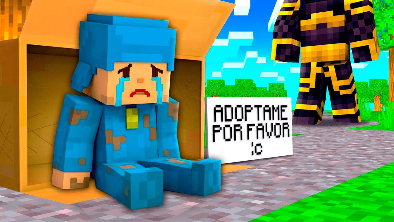 NADIE quiere ADOPTAR a POCOYO en MINECRAFT 😱