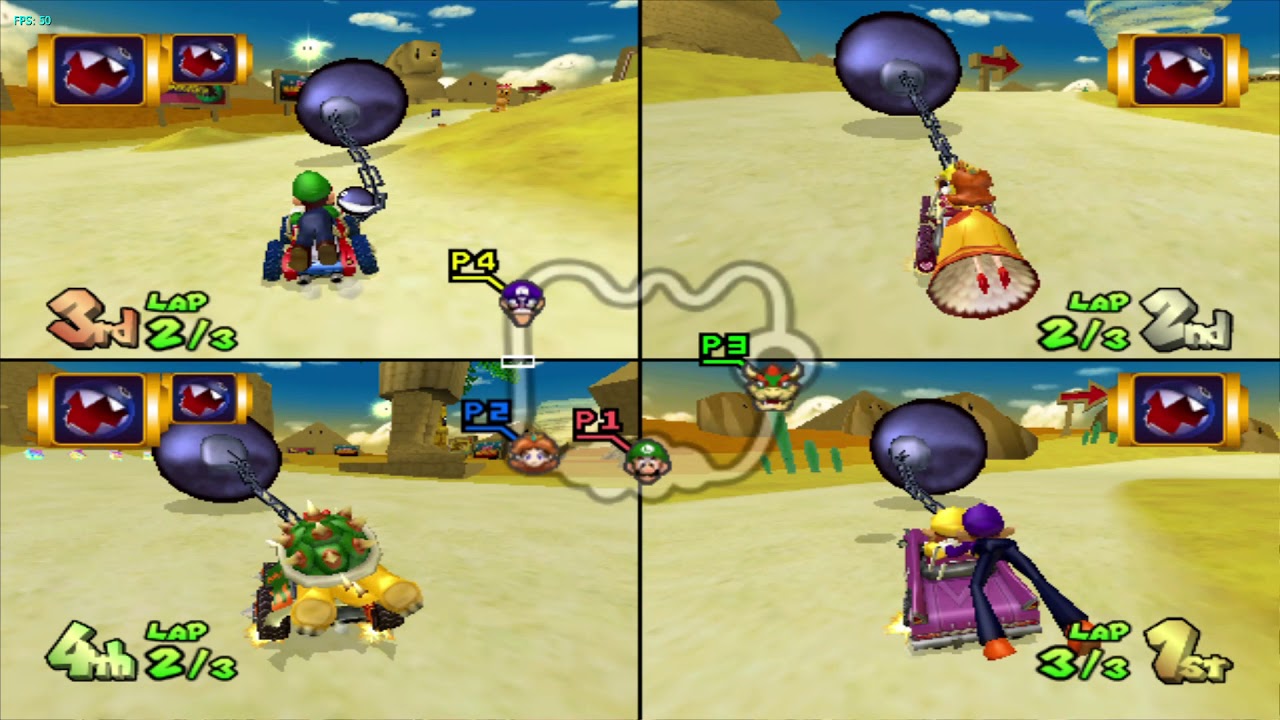 Chain Kart: Double Chomp - All Chain Chomp Tracks