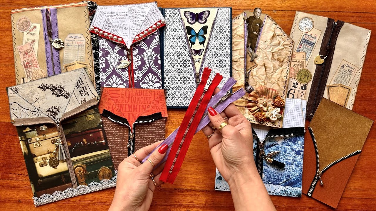 Fabric Zipper Techniques for Paper Crafting