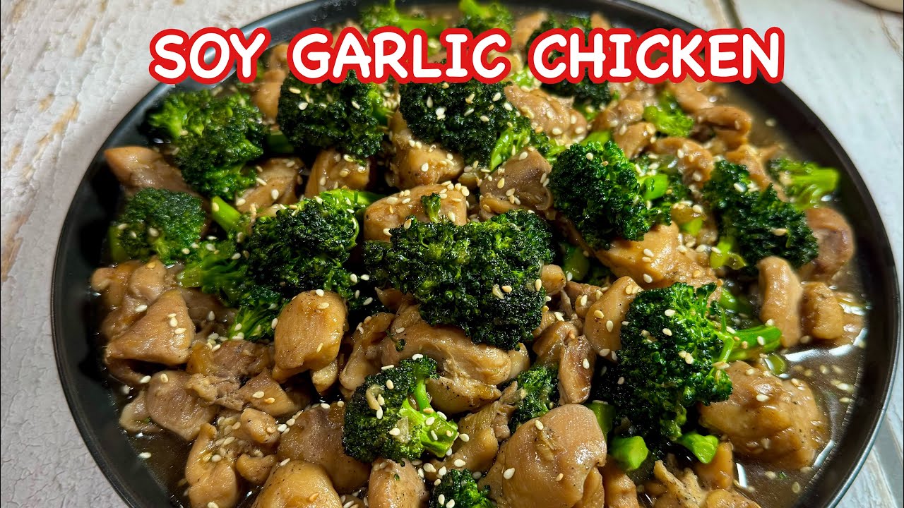 SOY GARLIC CHICKEN with BROCCOLI | How to make SOY GARLIC CHICKEN with TENDER CRISP BROCCOLI