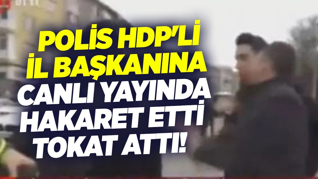 Polis HDP'li İl Başkanına Canlı Yayında Hakaret Etti Tokat Attı! | Çiğdem Akdemir ile KRT Haber