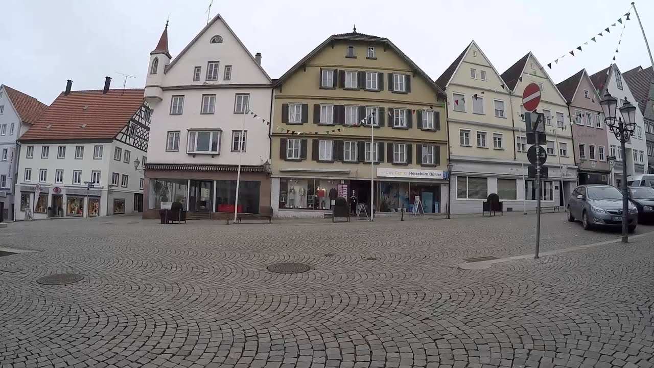 STREET VIEW: Die Altstadt von Hechingen im Zollernalbkreis in GERMANY