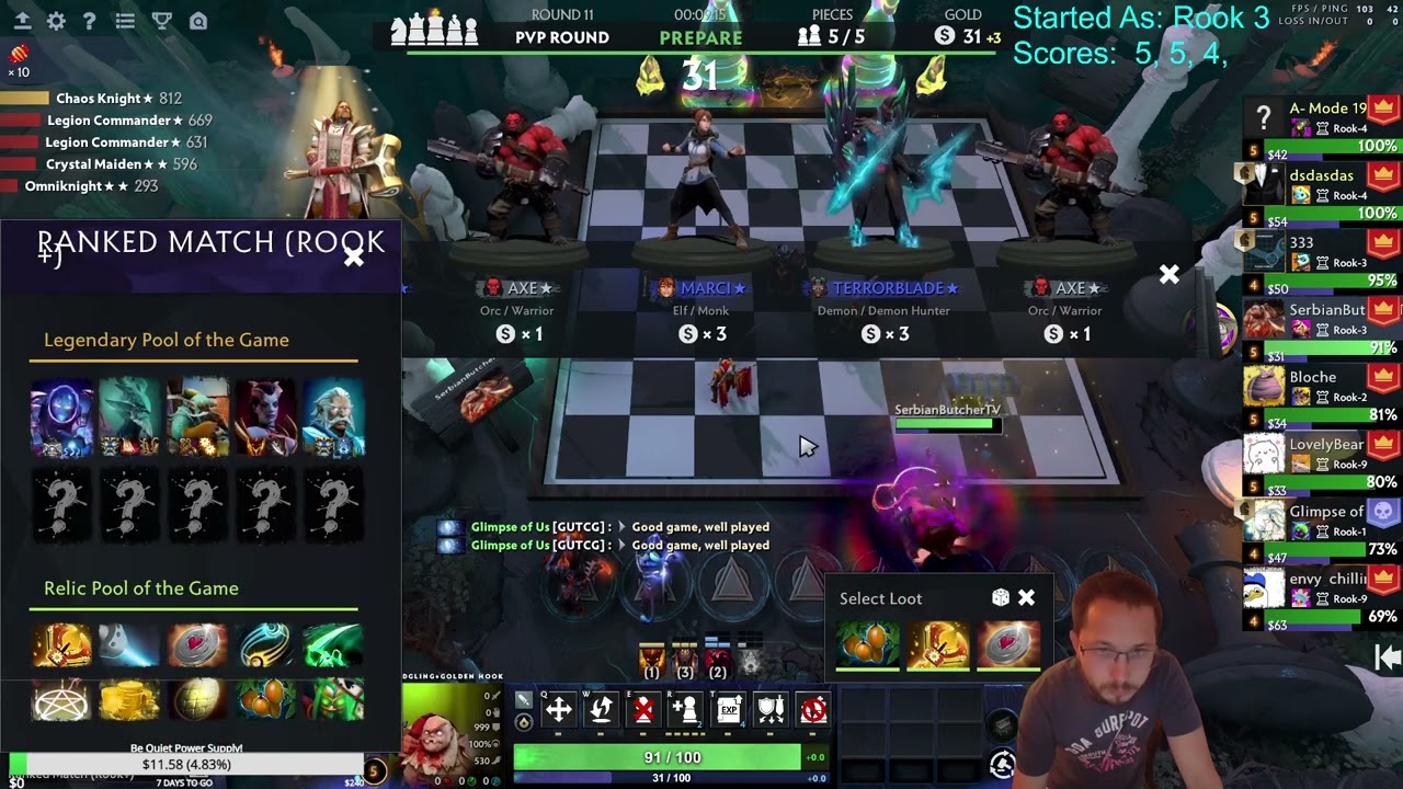 6 Gods 4 Cents with KOTL T3! Dota Auto Chess! Season 31!