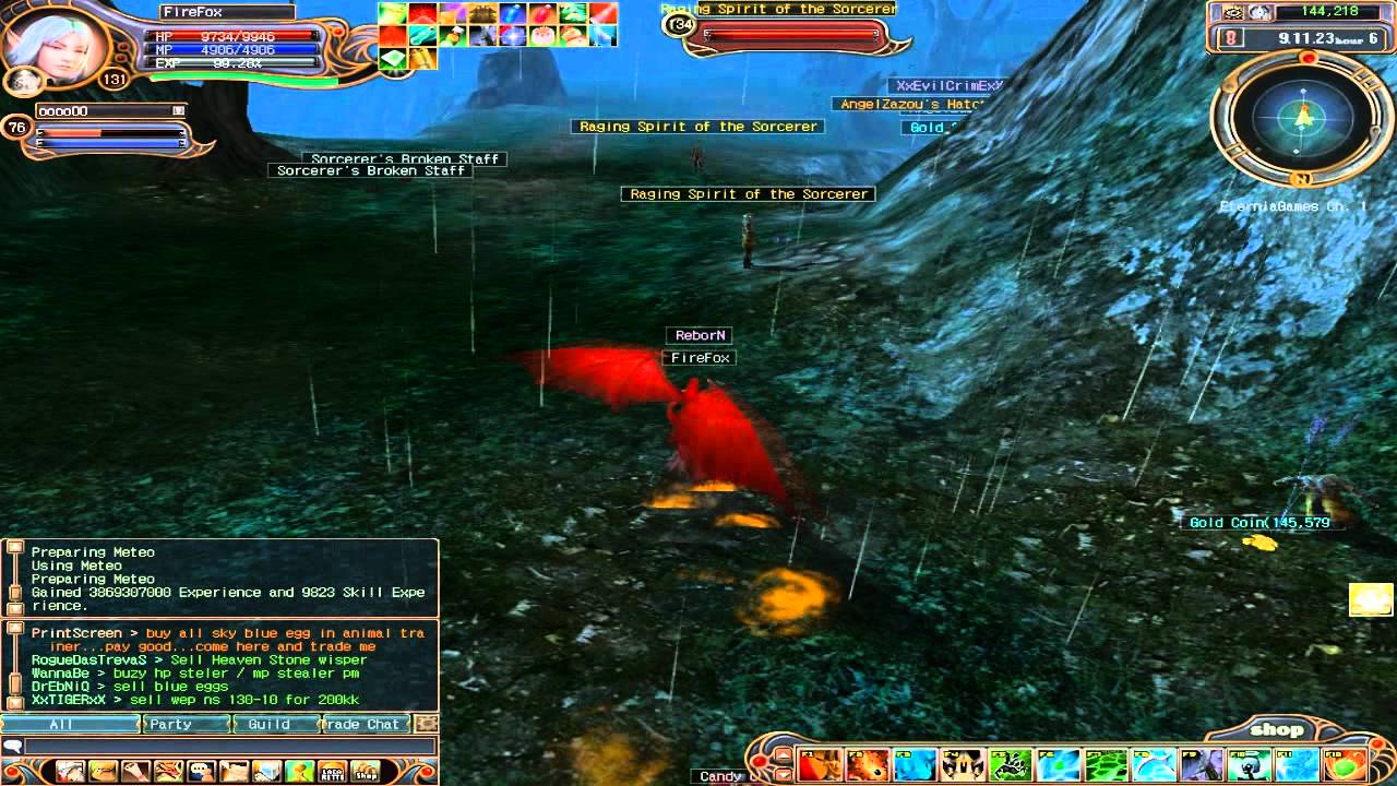 Last Chaos - FireFox Sorcerer Level 115 to 141 (Level ups) - Eternia EP 2