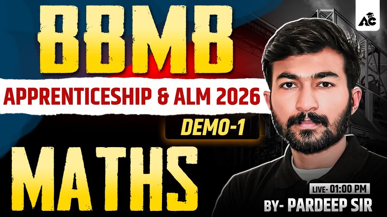 BBMB Apprenticeship & ALM 2026 | Maths Demo Class-1 | By Pardeep Sir