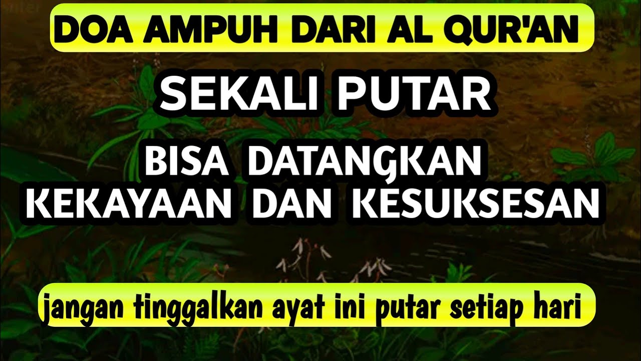 Ayat Terdahsyat !!! Mendatangkan Rezeki Uang Berkah Berlimpah Tak Terduga – Doa Penarik Uang