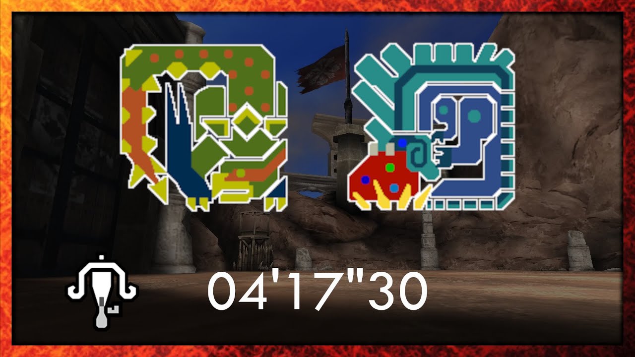 【MHP3】亜種達の箱庭 非火事場 ライトボウガン 04'17