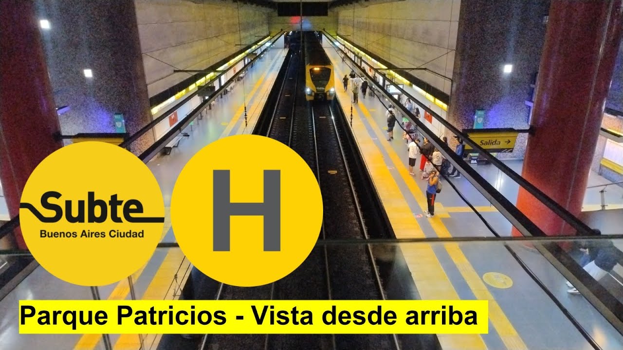Subte Línea H en Parque Patricios - Vista desde arriba