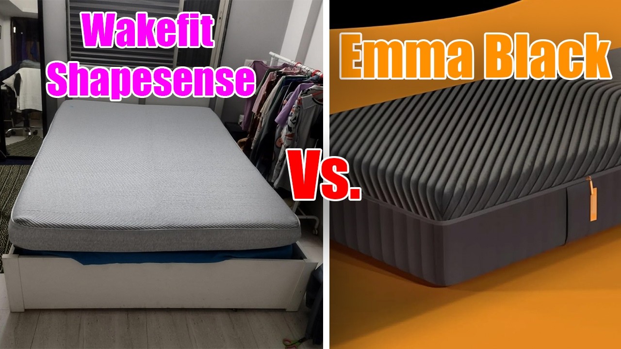 Emma Black Vs Wakefit Shapesense Orthopedic Mattress 2026  Comparison 2025