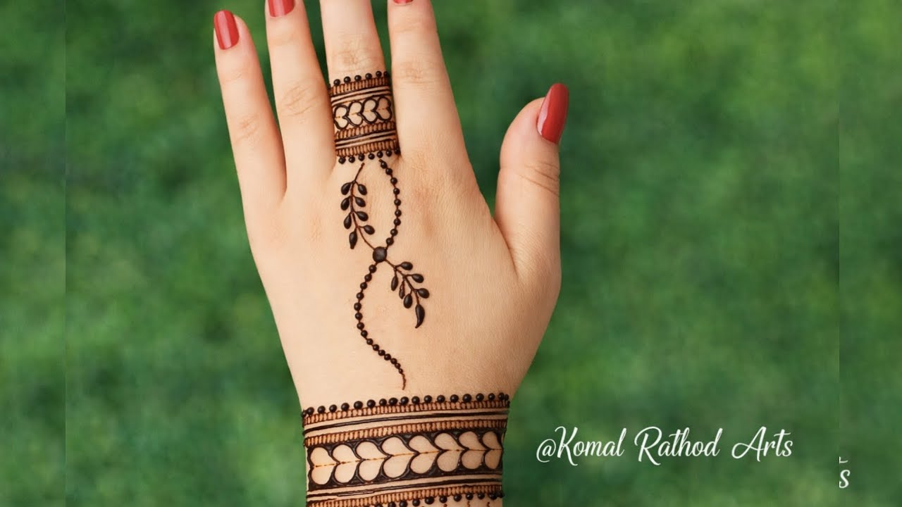 Simple Stylish Back Hand Mehndi Design | Mehndi |#mehndi #henna