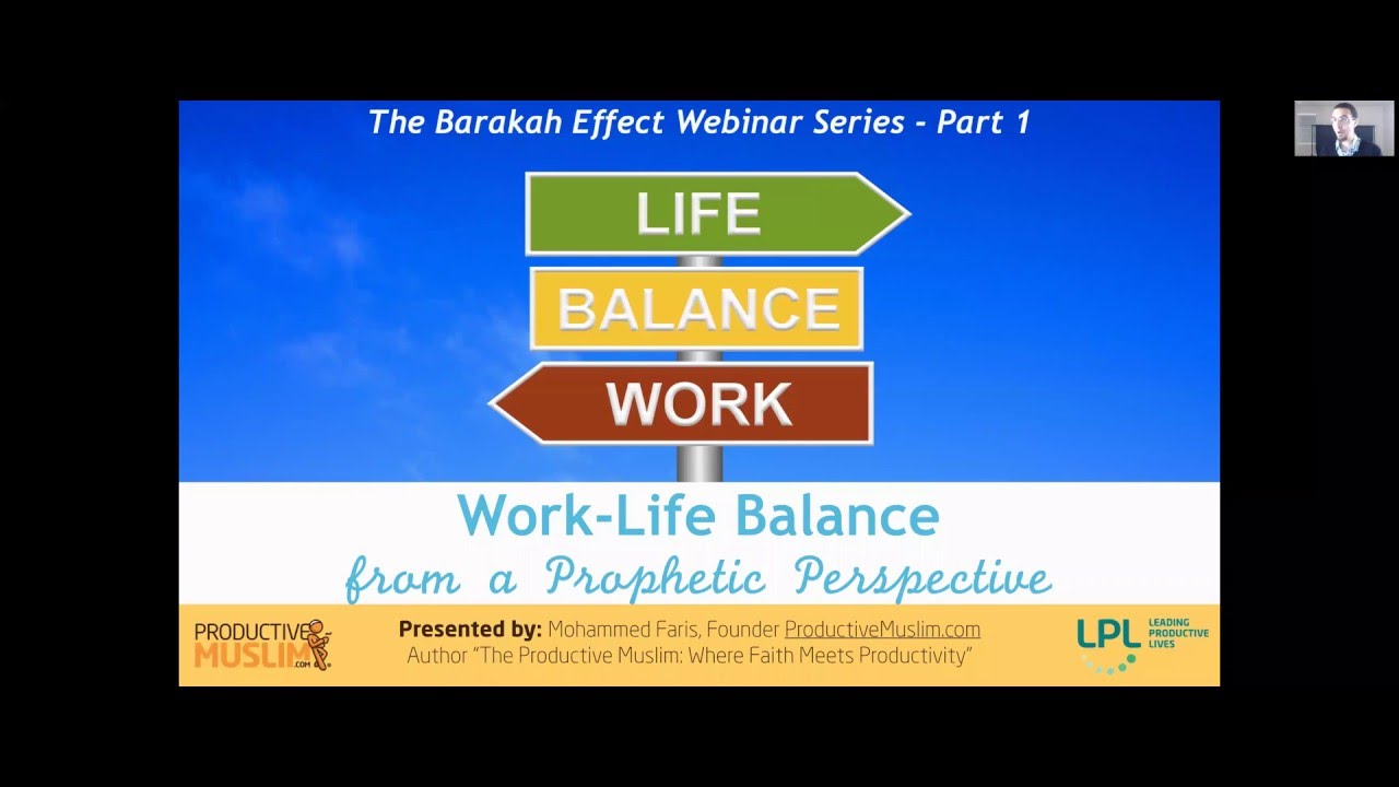Webinar Recording: Work-Life Balance from a Prophetic Perspective