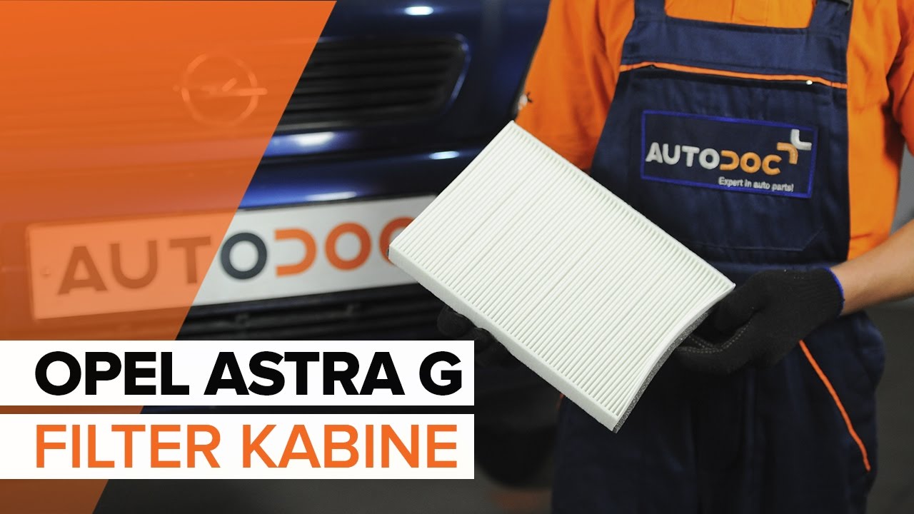 Kako zamenjati Filter kabine na OPEL ASTRA G  [VODIČ]