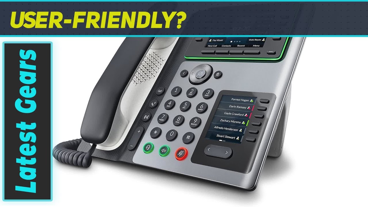 Poly Edge E400 IP Desk Phone &ndash; Best for Hybrid Work with Advanced Features